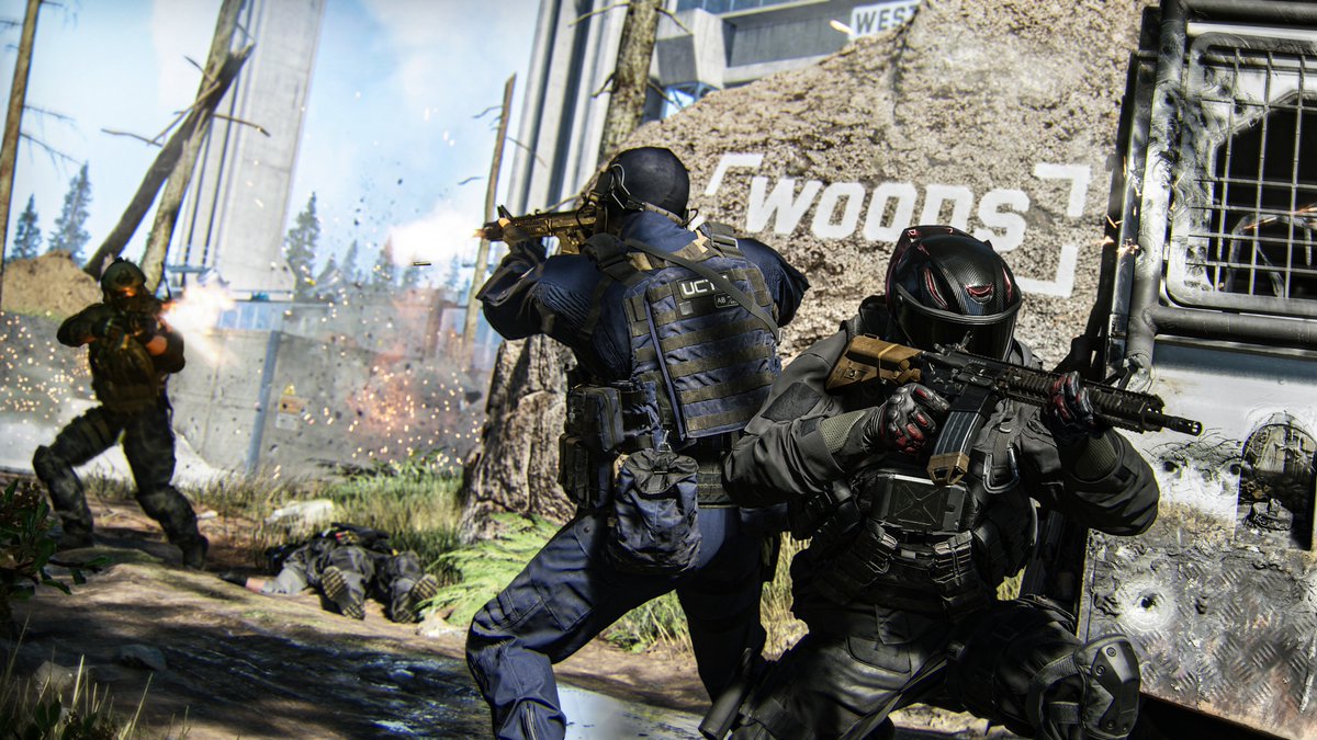 PlayStation_jp's tweet photo. マルチプレイヤーに革新をもたらす『Call of Duty: Modern Warfare 4』の適応型実弾訓練環境“キルブロック”とは？

射線やルートや遮蔽物、天候までマッチごとに変化。500通り以上の構成を持つ戦場で、状況に適応しながら自分らしい戦い方を見つけよう！

詳しくはこちら⇒ https://t.co/U5c6Ra6Dmu https://t.co/QiCJcNJznC