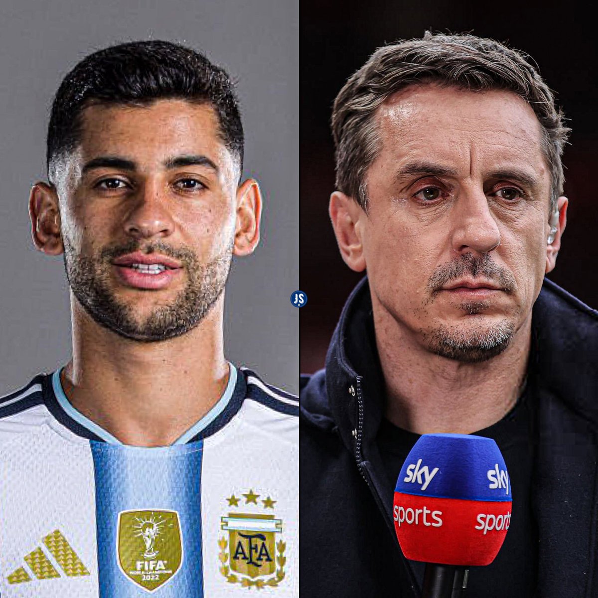juegosimple__'s tweet photo. “Lo único que espero cuando me retire, es que no sea tan estúpido como Gary Neville. Espero que el día de mañana no me salga criticar ni subestimar a ningún jugador”.

Firma: Cristian Romero, con @DSportsAR. https://t.co/971eWUydEl