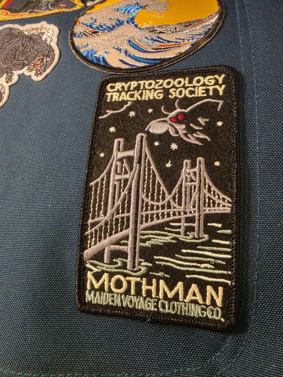 tacolovingspic's tweet photo. My newest patch to my travel bag. From Point Pleasant. Mothman is the best. #mothman #pointpleasant #travel https://t.co/DjofatfTFk