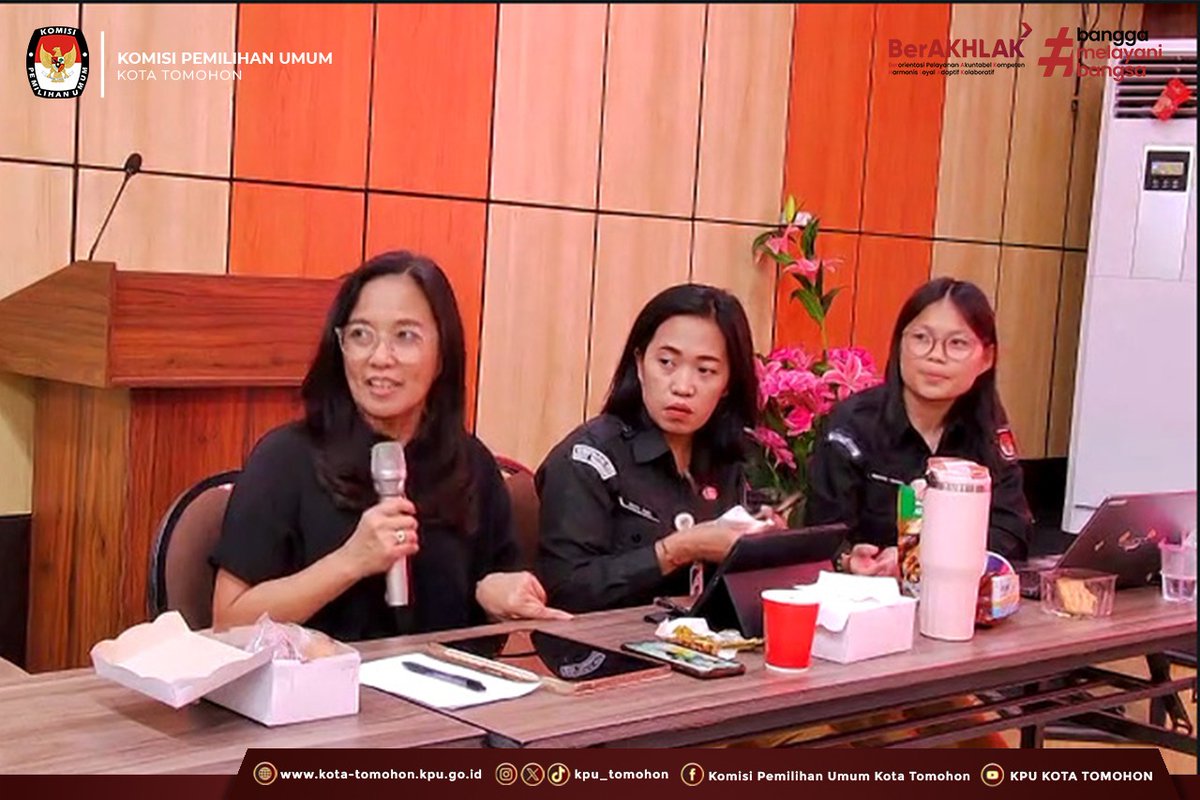 kpu_tomohon's tweet photo. #TemanPemilih, KPU Tomohon Hadiri Rapat Koordinasi Sinkronisasi Data Pemilih Pemilu dan Pilkada 2024
Selengkapnya :
https://t.co/zcLYGT2VDX
#KPUMelayani
#PDPB2026 https://t.co/R9PhvqdZT5