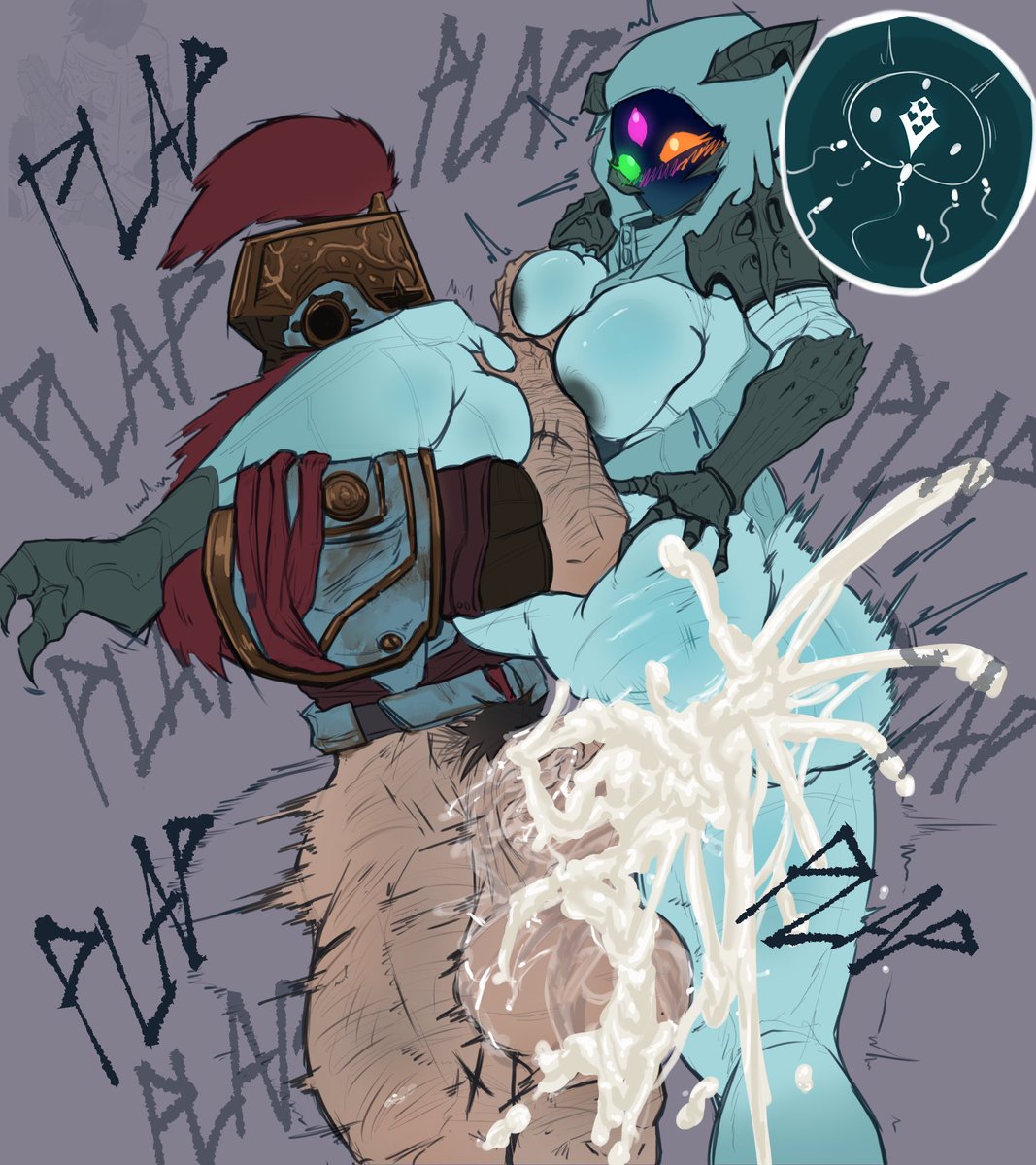 SWORDSLAMMER's tweet photo. “Hive guardians are friendlier than I thought… I’m starting to like this one”

// commission https://t.co/deiOHVcjOn