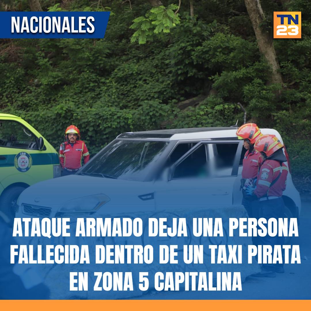 TN23NOTICIAS's tweet photo. 🚨 #Ataque armado deja una #persona #fallecida dentro de un #TaxiPirata en #Zona5 capitalina ➡️ https://t.co/ABnmcFkbmK https://t.co/5tt6yf9N9d