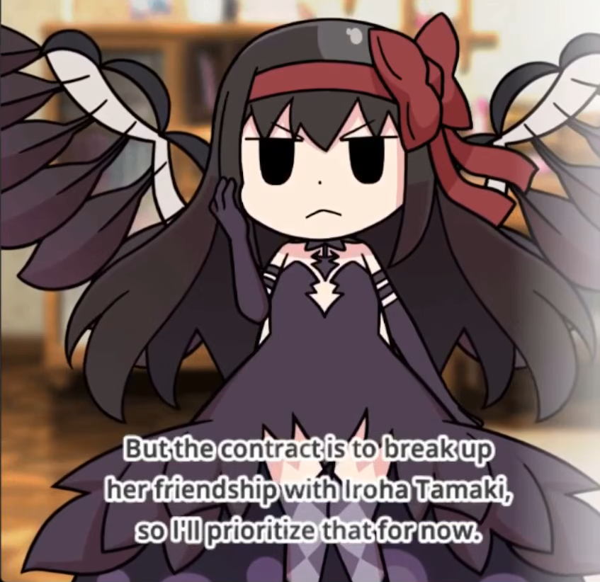 NutcrackerHomu's tweet photo. I thought about trying to break up Madoka's friendship with Sayaka Miki https://t.co/mLUGvpq7KL