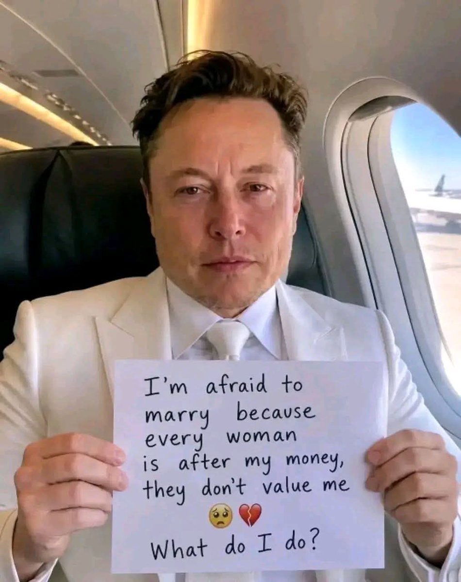 FanStarShipCEO1's tweet photo. If you were in Elon Musk's position, what would you do?

🅰️ Wait for someone who truly loves me, not my money. ❤️
🅱️ Stay single and focus on my mission. 🚀 https://t.co/NKfpnX6xRq