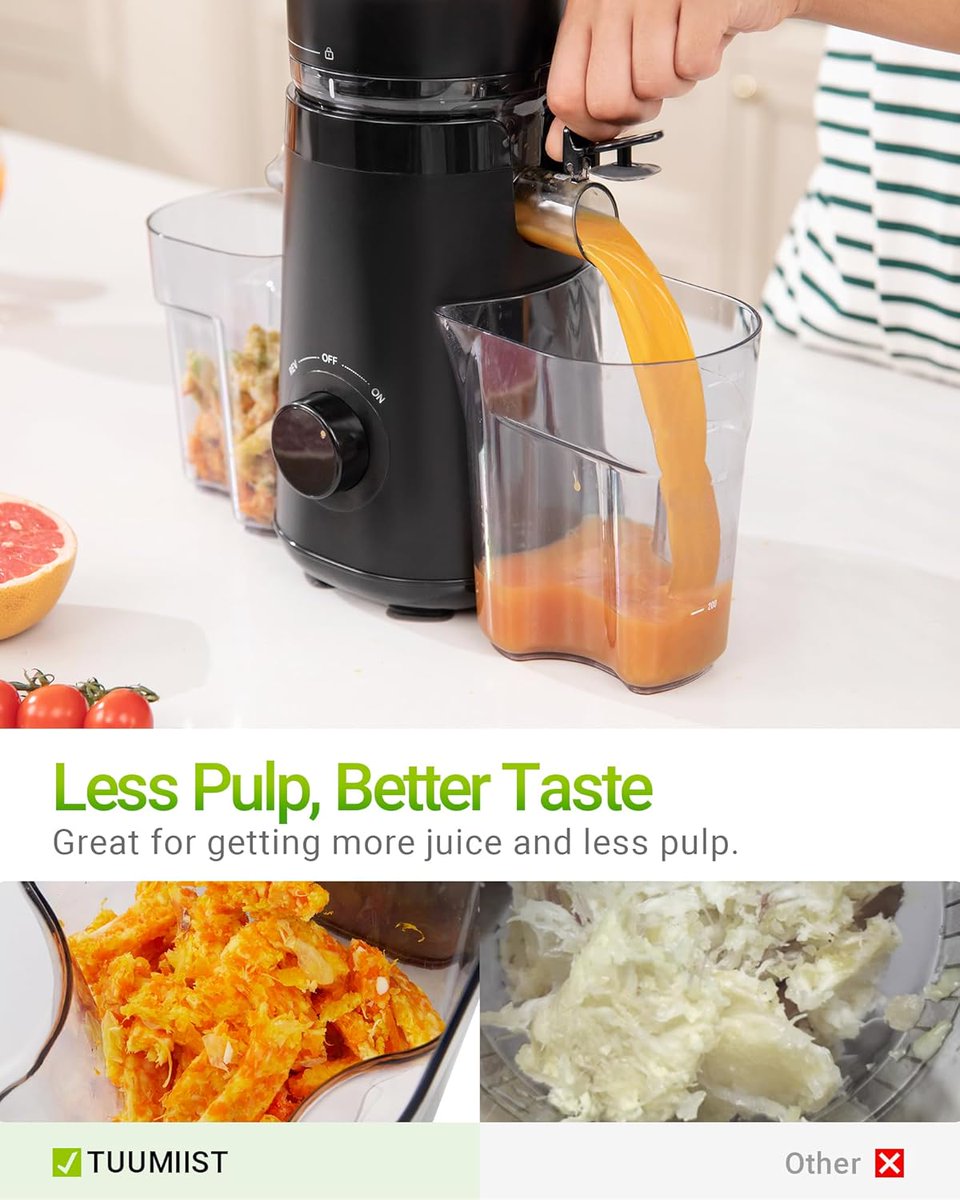 SlashByteTech's tweet photo. Utilizing slow-speed cold press technology to extract a high yield of nutrients, experience the benefits of efficient juicing with the TUUMIIST Juicer Machine.

On sale now: https://t.co/2tbvBOFDOH

#Food #Art #Books #Blog #Nature #Business #Markets #News #SocialMedia https://t.co/WnhtU7AgsI