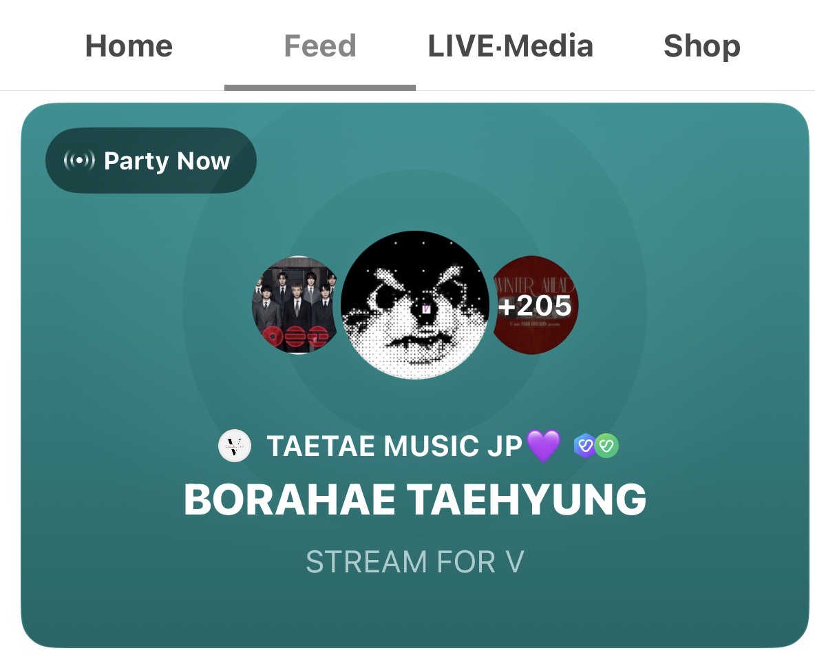 streamfortaejpn's tweet photo. V Weverse Listening Party 🐻🐯⑧③④
#WeverseListeningParty_V 15:00🔚

ストリーミングでテテの応援をしましょう

❶ Weverse → BTS → Party  
❷ BORAHAE TAEHYUNG 
✔️Spotify(有料)/✔️Apple musicに接続
🔴  https://t.co/nsmSCracPL

STREAM FOR TAEHYUNG #V キムテヒョン https://t.co/jWiezrSJXW