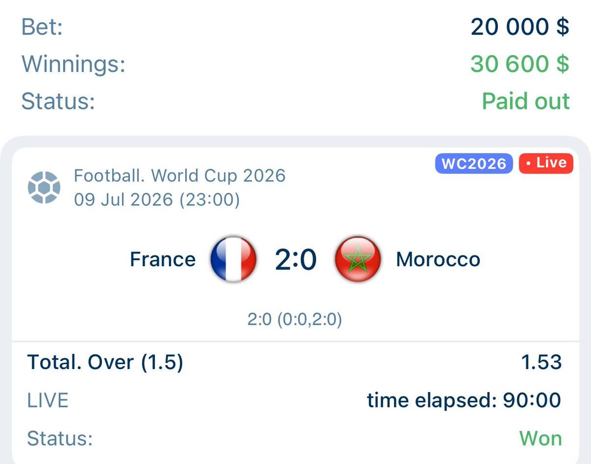 1xbet_VIP's tweet photo. $Football to night ⚽🤑

Odds #1XBET 

Safe for #1xbet 🍀✅💰🎉

Code promo 1xbet vip here 👉🏾  DZ3645

SPORTYBET WILL PAY US MILLIONS TONIGHT

 $WORLDCUP  $WorldCupInu #worldcup2026 #fifacup2026 #cup2026 https://t.co/suWoosK1um