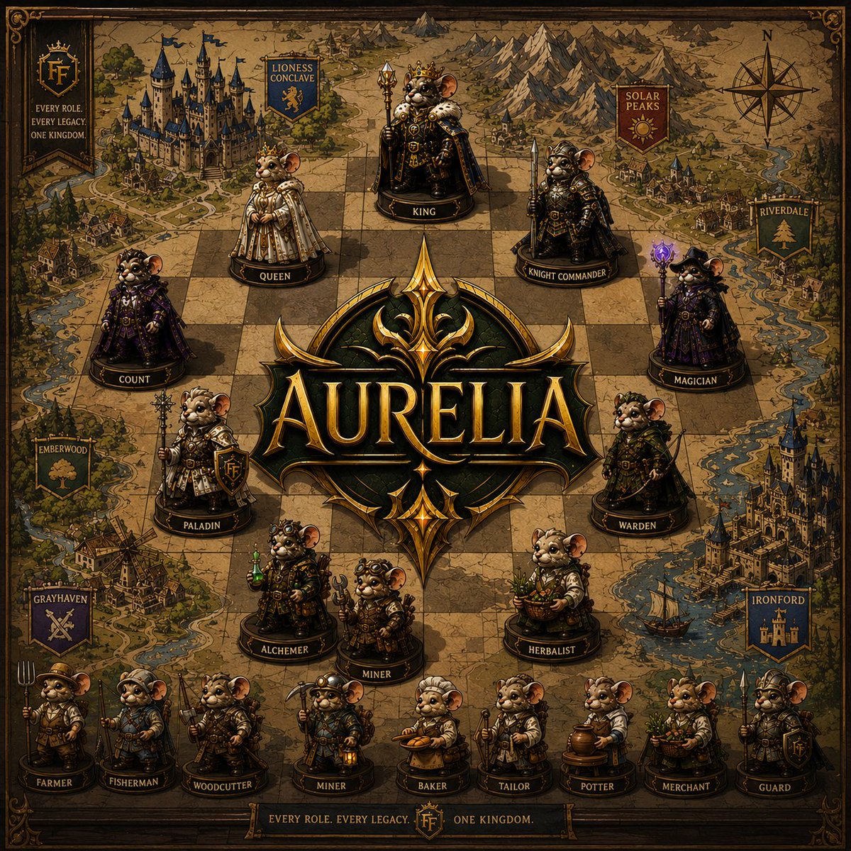 AureliaCont1's tweet photo. 🏰 BEYOND THE MAP LIES KINGDOMS OF LEGENDS.
In Aurelia, every soul has a role.
Every role has a purpose.
Every legacy begins with a single move.
From the throne to the fields.
From the battlefield to the workshop.
♟️ The kingdom is built by everyone.
Aurelia awaits your legacy.⚔️ https://t.co/b7JoMGLnT6