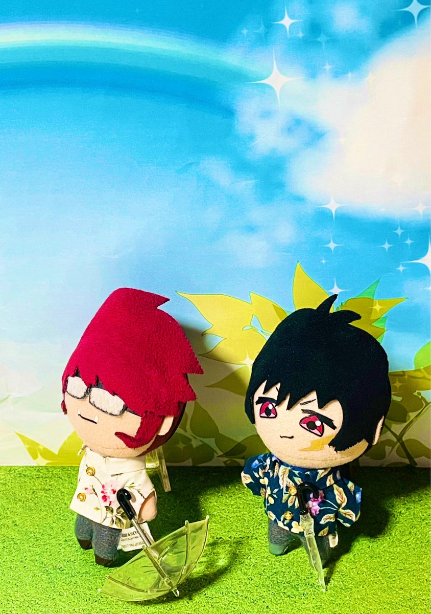 jinbeibbb's tweet photo. 「ぬぬぬー！」
(おはよー！)

ビビアンちゃんお誕生日おめでとうー！🎉🎁🎂

今日は【なな(7)い(1)ろ(6)】の語呂合わせと、梅雨明け時期で虹が出やすいことから虹の日！🌈 https://t.co/3oRUqxdtQq