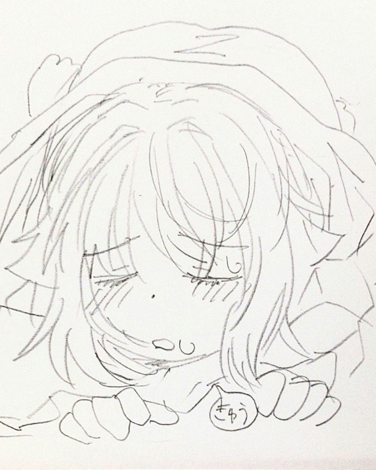 sakaki_fff's tweet photo. 朝イチらくがき幸子
今日はもう…むりぃ～(。･´д`･。) https://t.co/bnInyiIAnr