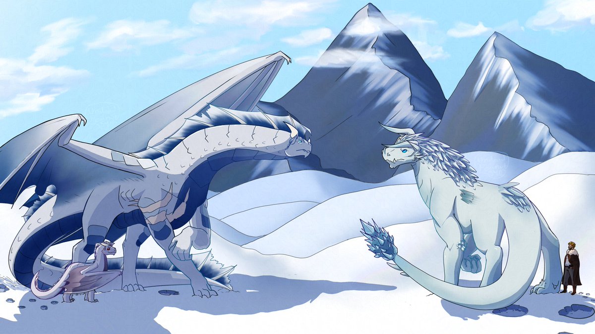 UndeadPeanut34's tweet photo. Hey hey heres a Hitlist attack I made against Aspen(By @ItsJustIvanx) and Maison(By @Matinho__o)[right]. Fjord and Kasey [left] are by me!

I had lots of fun and I'm very very proud of this piece!

#artfight2026 #artfightattack  #artfightmystery #digitalart #dragon https://t.co/Gcu1FBaryi