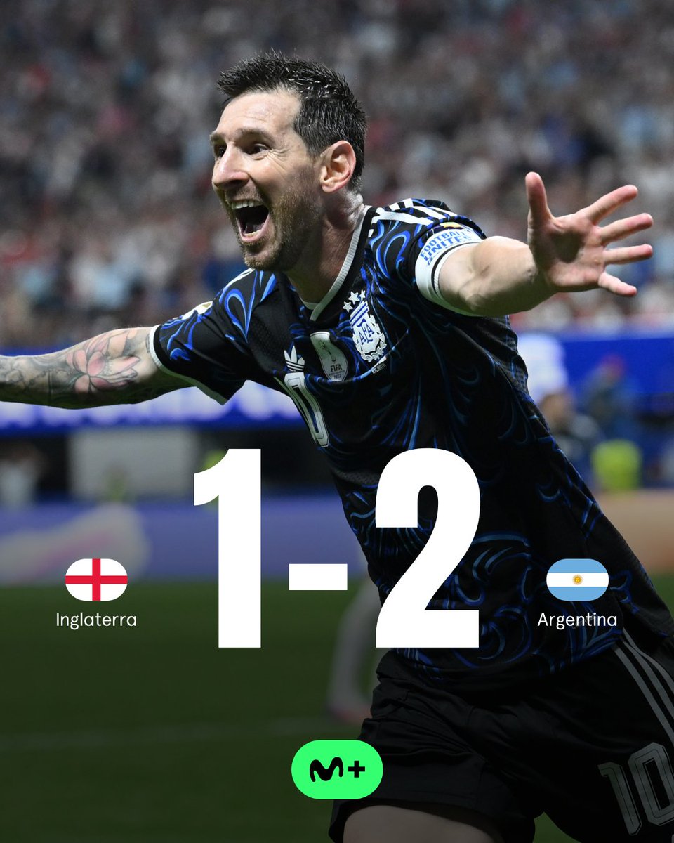 MPlusDeportes's tweet photo. 🇦🇷 Memorable 𝑨𝒓𝒈𝒆𝒏𝒕𝒊𝒏𝒂.

La albiceleste remonta a Inglaterra en un partido para el recuerdo y se mete en la 𝗳𝗶𝗻𝗮𝗹 𝗱𝗲𝗹 𝗠𝘂𝗻𝗱𝗶𝗮𝗹 contra España.

#LaCasaDelFútbol https://t.co/jAYm0dIMkn