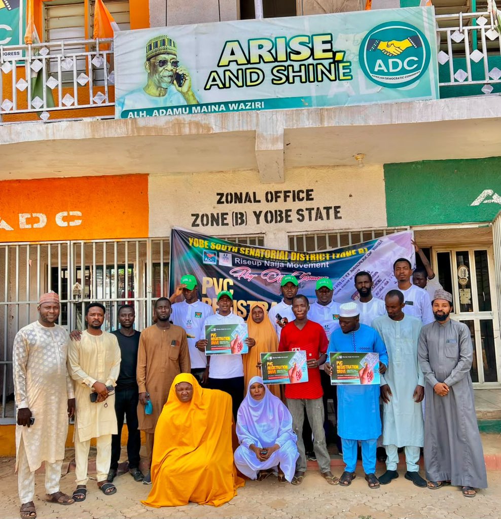 RiseUpNaija_RUN's tweet photo. 🚨 YOBE IS LIVE &amp; THE TRAIN IS MOVING! 🚨

Fresh excerpts from the Yobe State #PVCDrive today, led by our amazing State Coordinator, Naradeen Haruna Idris! 

⚠️ Fair warning: Prepare to have your timeline absolutely spammed over the coming days. https://t.co/d1MtWaeAEb