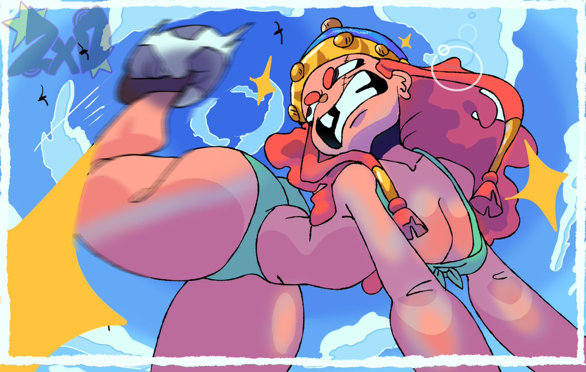 2xdxArt's tweet photo. BEACH barb (where's rayman?) https://t.co/JzT3xf4w6J