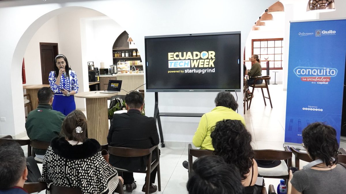 ConquitoUIO's tweet photo. 🚀 ¡La innovación continúa en el #iQ!

Hoy vivimos el 2° día de @ecuadortechweek en el Centro de Innovación iQ, con una agenda de charlas, networking junto a emprendedores y expertos de distintos países que comparten herramientas e ideas para impulsar la innovación.

#QuitoRenace https://t.co/uhtc3CcgdV