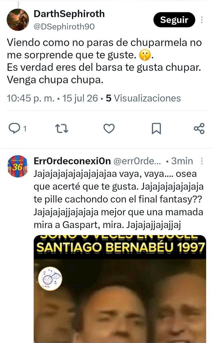 err0rdeconexi0n's tweet photo. Acompañarme en esta triste historia de un machote meRMadridizta. Que rápido pasan de llamarte maricón a pedirte que se la chupes. Jajajajajajaja https://t.co/qDXFMOG4qw