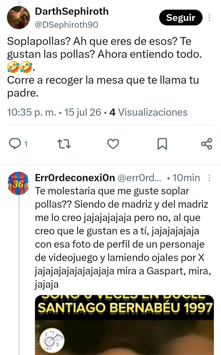 err0rdeconexi0n's tweet photo. Acompañarme en esta triste historia de un machote meRMadridizta. Que rápido pasan de llamarte maricón a pedirte que se la chupes. Jajajajajajaja https://t.co/qDXFMOG4qw