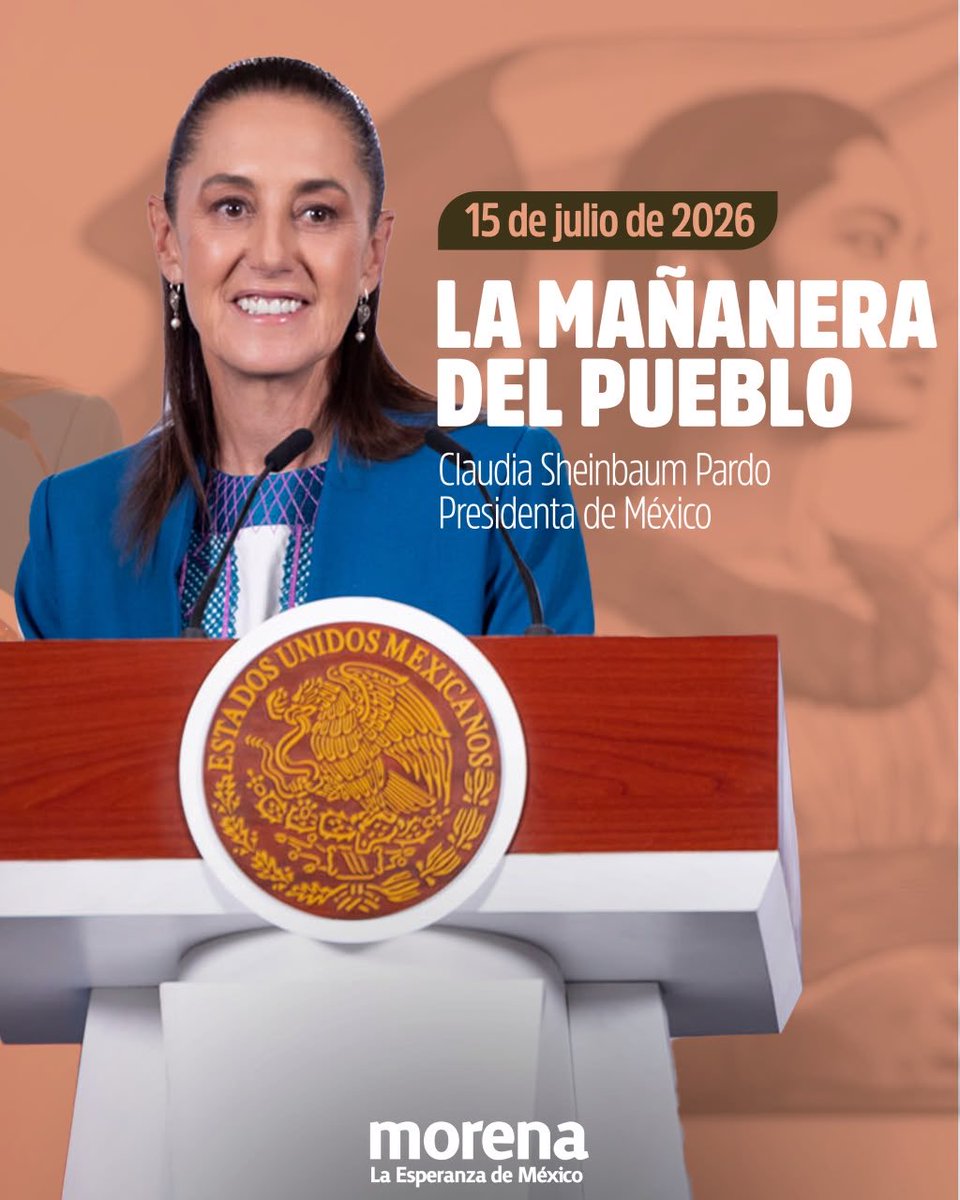 A_MontielR's tweet photo. Te comparto el resumen de la #MañaneraDelPueblo de nuestra presidenta @Claudiashein.

#HumanismoMexicano
#PrimeroLosPobres https://t.co/twSaxOprTs