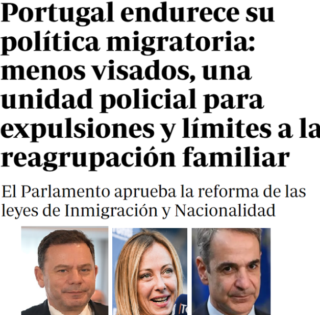 CCivicaCatalana's tweet photo. Portugal también se une a la Italia de Meloni y a la Grecia de Mitsotakis.

Y dejan aislado a Sánchez.

Los tres países acuerdan no permitir la entrada masiva de inmigrantes ilegales y aquellos que delincan serán expulsados de forma inmediata. https://t.co/Vceiv7f1Fa