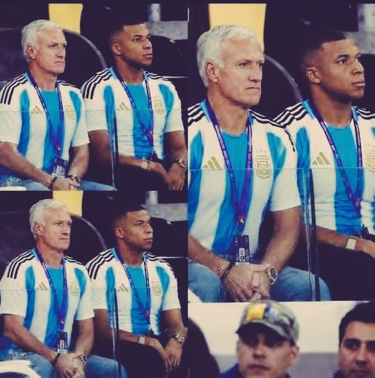 mrgaeh's tweet photo. 🚨جنون جنون!؛  كرستيانوا وجورجينا. 
مبابي وتشامب... متواجدين في مدرجات مباراة  الارجنتين 🇦🇷 ضد انجلترا  🇬🇧
لماذا هذا التحالف ضد لامين واسبانيا 🔥😱🔥😱 https://t.co/HQLiktfypp