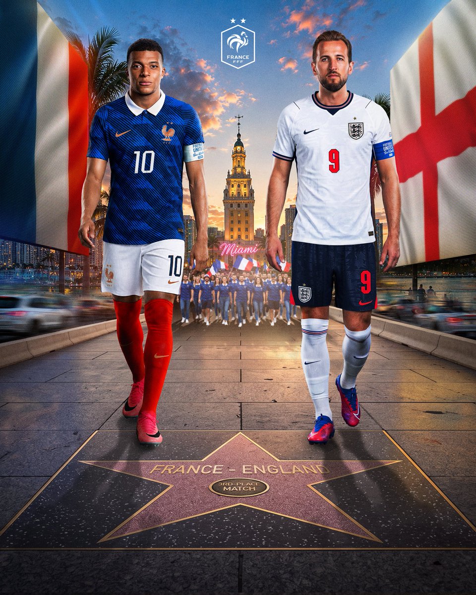 equipedefrance's tweet photo. Un duel face à l’𝐀𝐧𝐠𝐥𝐞𝐭𝐞𝐫𝐫𝐞 🏴󠁧󠁢󠁥󠁮󠁧󠁿 pour clôturer notre Coupe du monde !

🔜 RDV samedi à 23h00 pour le match de la 3e place 🥉

#FIFAWorldCup https://t.co/ePpntVpxDl