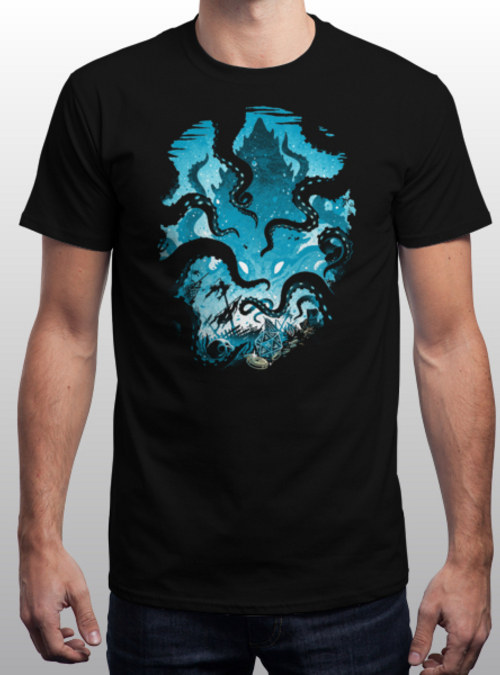 qwertee's tweet photo. "Kraken the King of the Deep" is today's tee on https://t.co/LdSWa6Ss6H RePost for a chance at a FREE TEE! https://t.co/fiRHYWIcUA