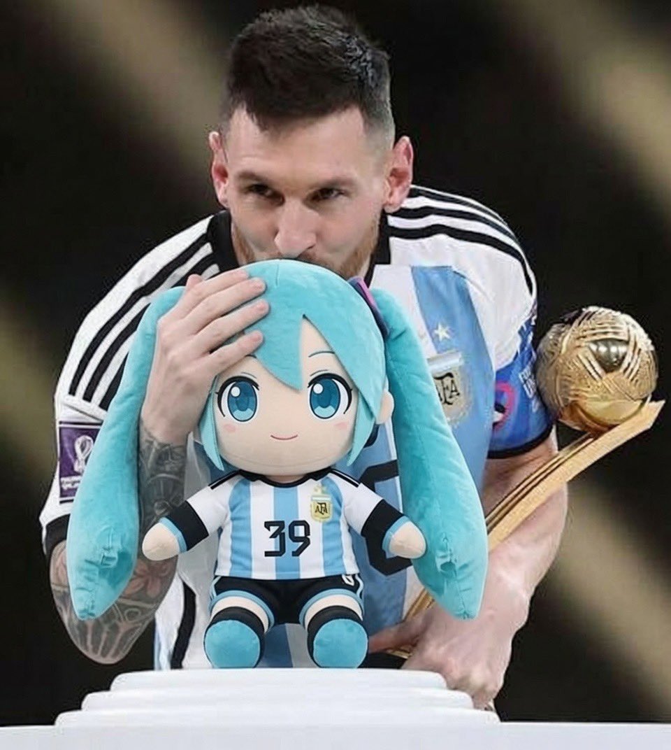 AkiraleTorimaki's tweet photo. ARGENTINA GAINS CUSTODY OVER HATSUNE MIKU!!!…oh and they’re going to the 2026 FIFA World Cup Final.

#Argentina #WorldCup #WorldCup2026 #2026WorldCup #FIFAWorldCup #FIFAWorldCup2026 #2026FIFAWorldCup https://t.co/5JePCC23eg