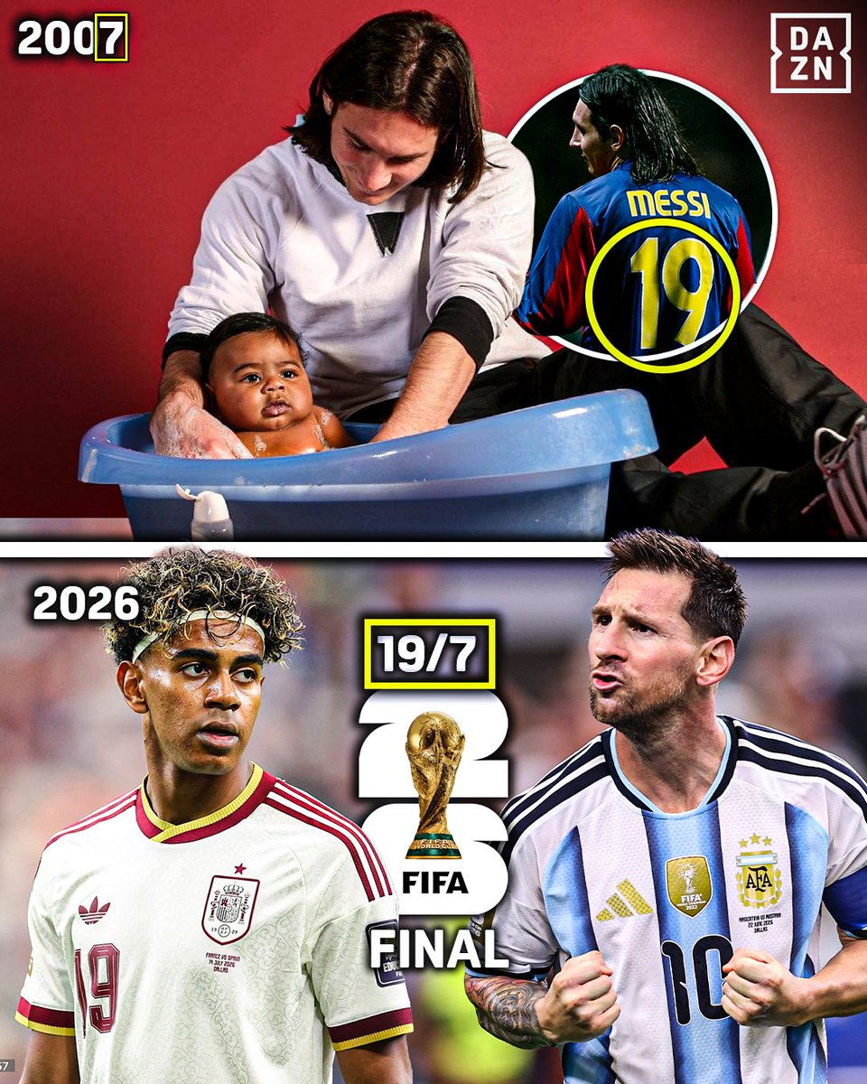 DAZNFutbol's tweet photo. ¿Y SI ESTABA TODO ESCRITO DESDE 2007? 😍🇪🇸🇦🇷

#DAZNMundial #FIFAWorldCup https://t.co/rOTCYuCuRX