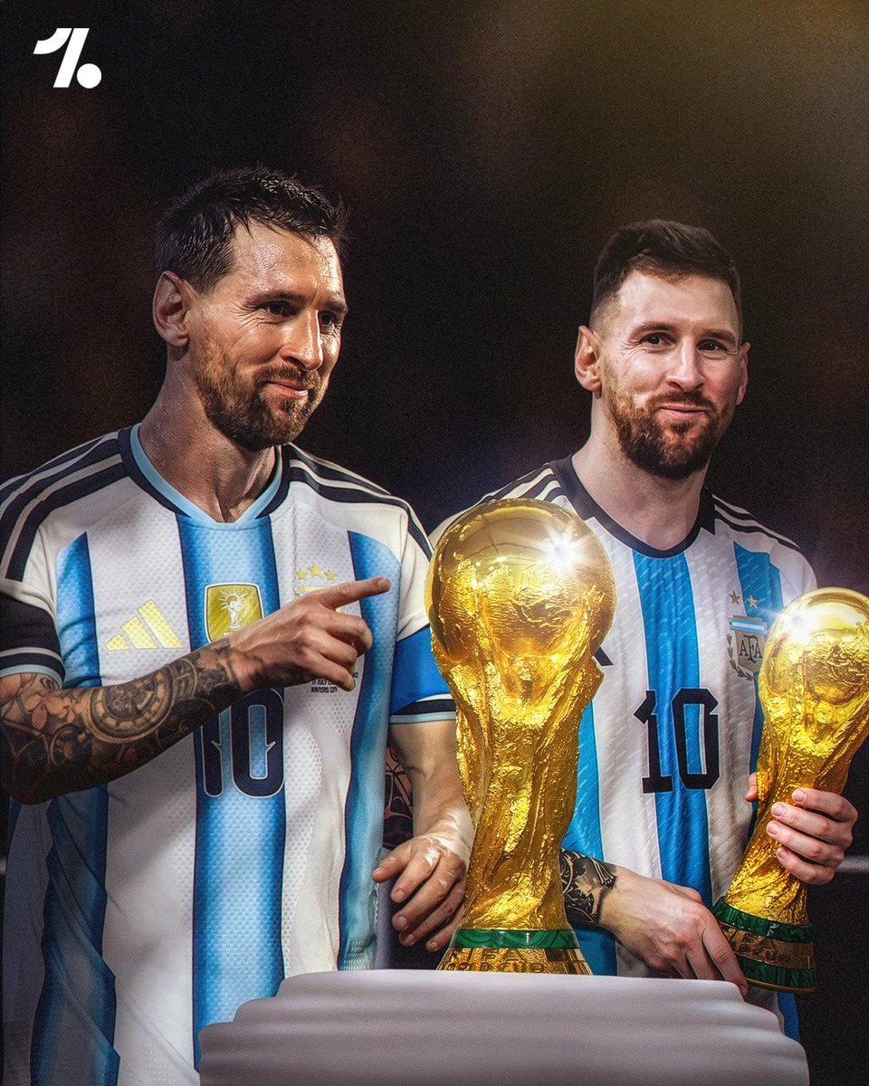 OneFootball's tweet photo. Lionel Messi is ONE game away from lifting back-to-back World Cups, this is generational stuff we're witnessing 🤯🔋🏆🏆 https://t.co/nbvRPkLDYW