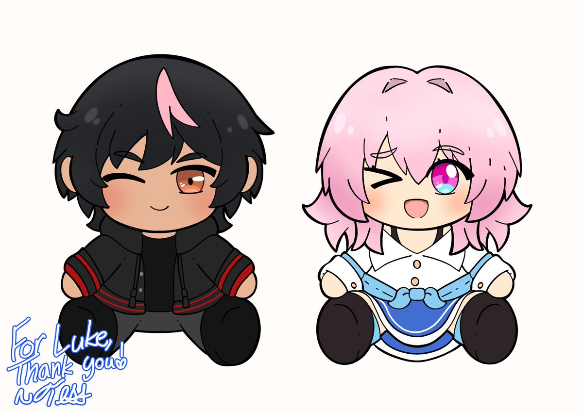 LuminousScape's tweet photo. Plushie cm for @Rume7thNight!

Thank you so much for your request! 🩷🩵❤️🖤 https://t.co/bZ7FURyH6z