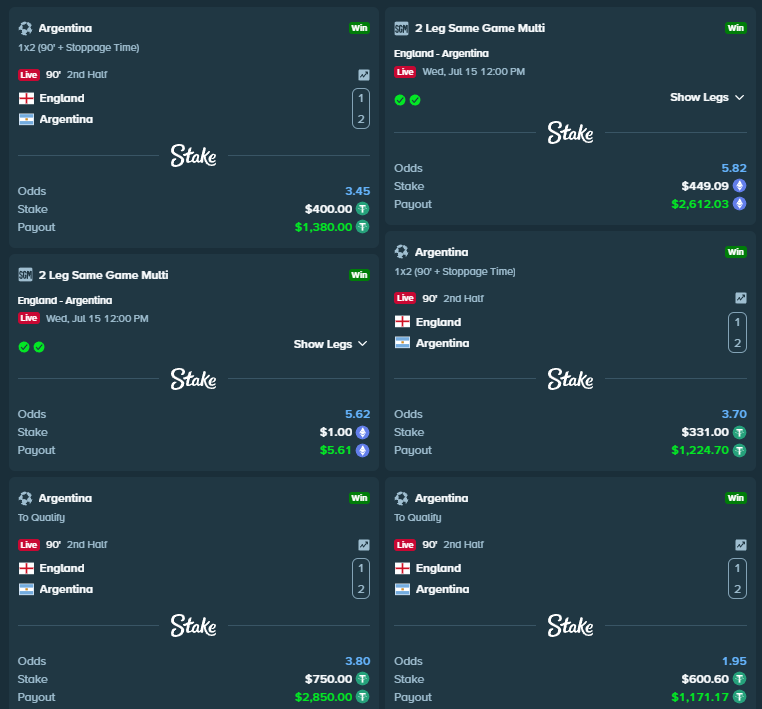 Bannndz's tweet photo. ALL SLIPS GREEN ✅ARGENTINA IS INSANE

 Like + RT + Comment ur @Stake username for JUICE👇 https://t.co/OROMUPf5bn