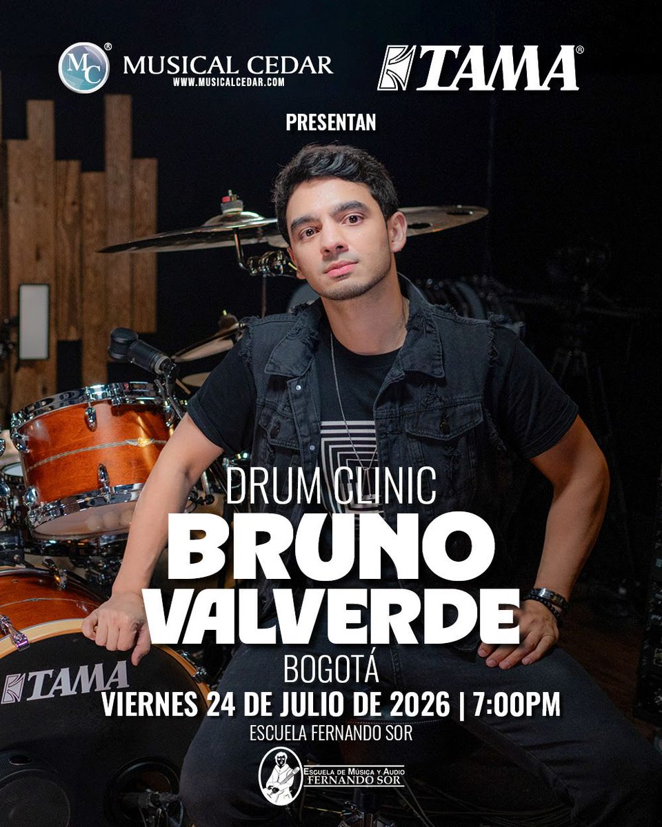 Radiorageofi's tweet photo. Bruno Valverde, baterista de Angra, dictará una Masterclass gratuita en Bogotá, El artista brasilero ha tocado en los festivales Rock in Rio, Hell Fest, Wacken Open Air y Heaven and Hell, entre otros.
https://t.co/toHvcmeNl5 https://t.co/P3cQIwYeCU