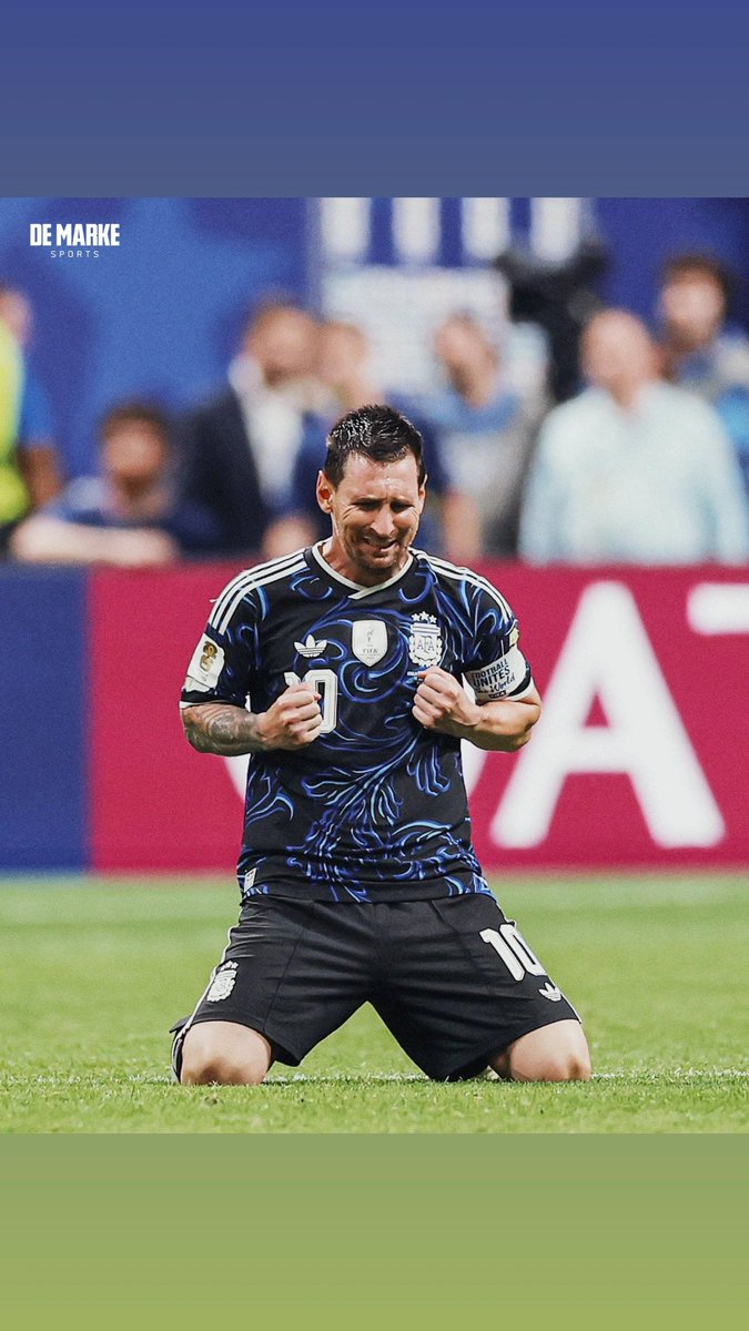 Kadrajpress's tweet photo. TARİHİN EN BÜYÜĞÜ FİNALDE 
LİONEL MESSİ #theGOAT https://t.co/jD3oVAbujW