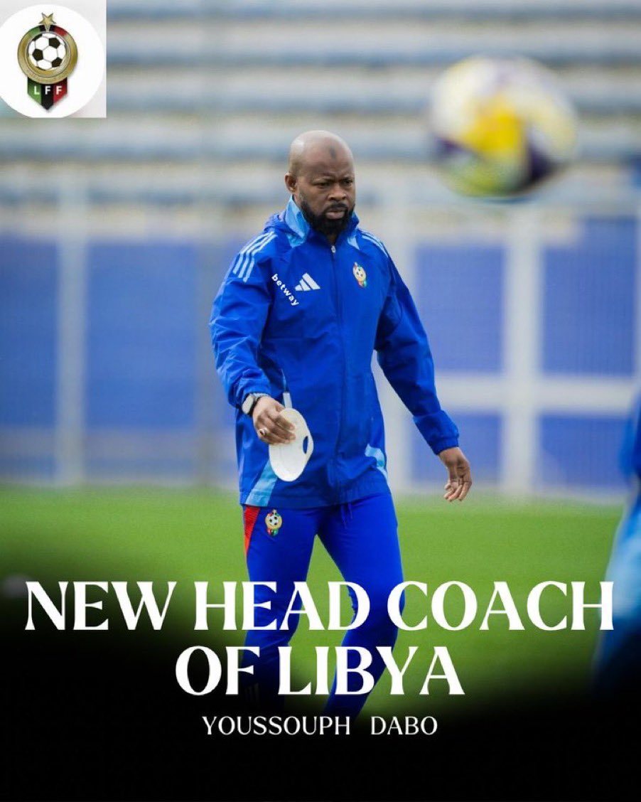 xtra_foot1's tweet photo. Youssouph Dabo nouveau sélectionneur de la Libye 🇱🇾
Bonne continuation coach !

@Youssou_Dabo https://t.co/WOunurTNsN