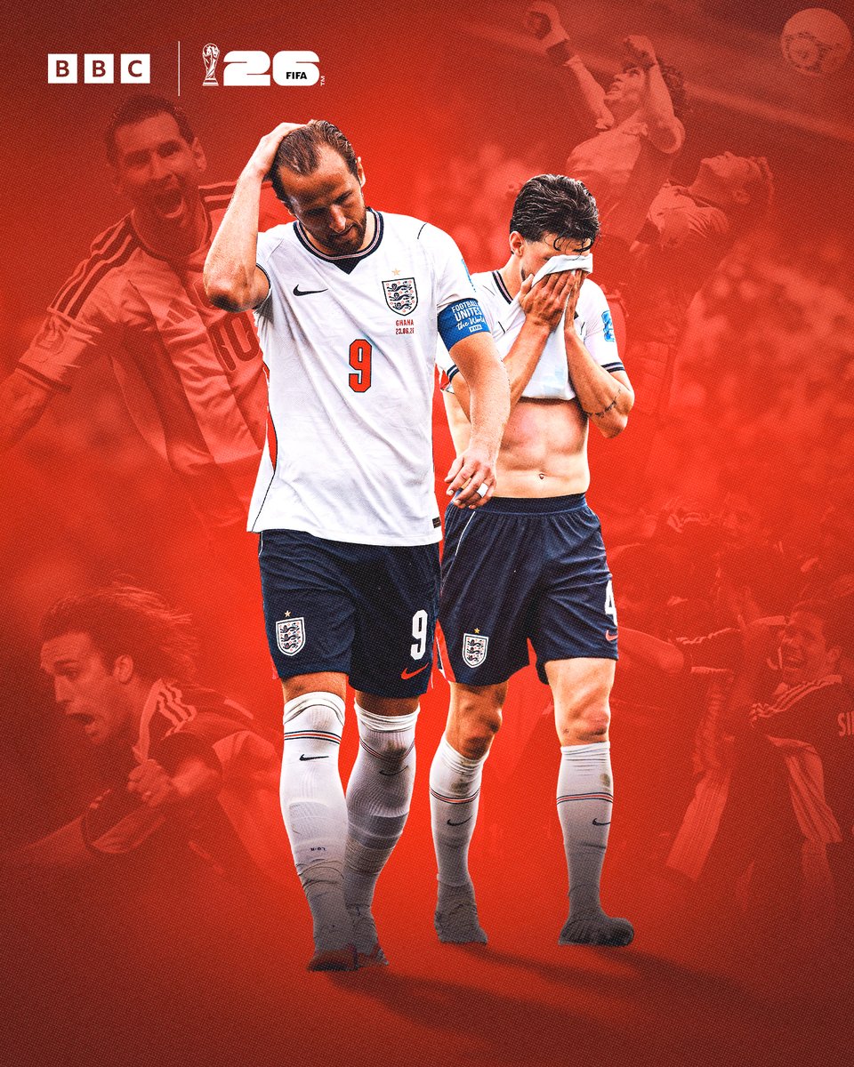 BBCMOTD's tweet photo. England are haunted by their Argentina past once again in the World Cup knockout stages 💔 https://t.co/2qoGobeA5t