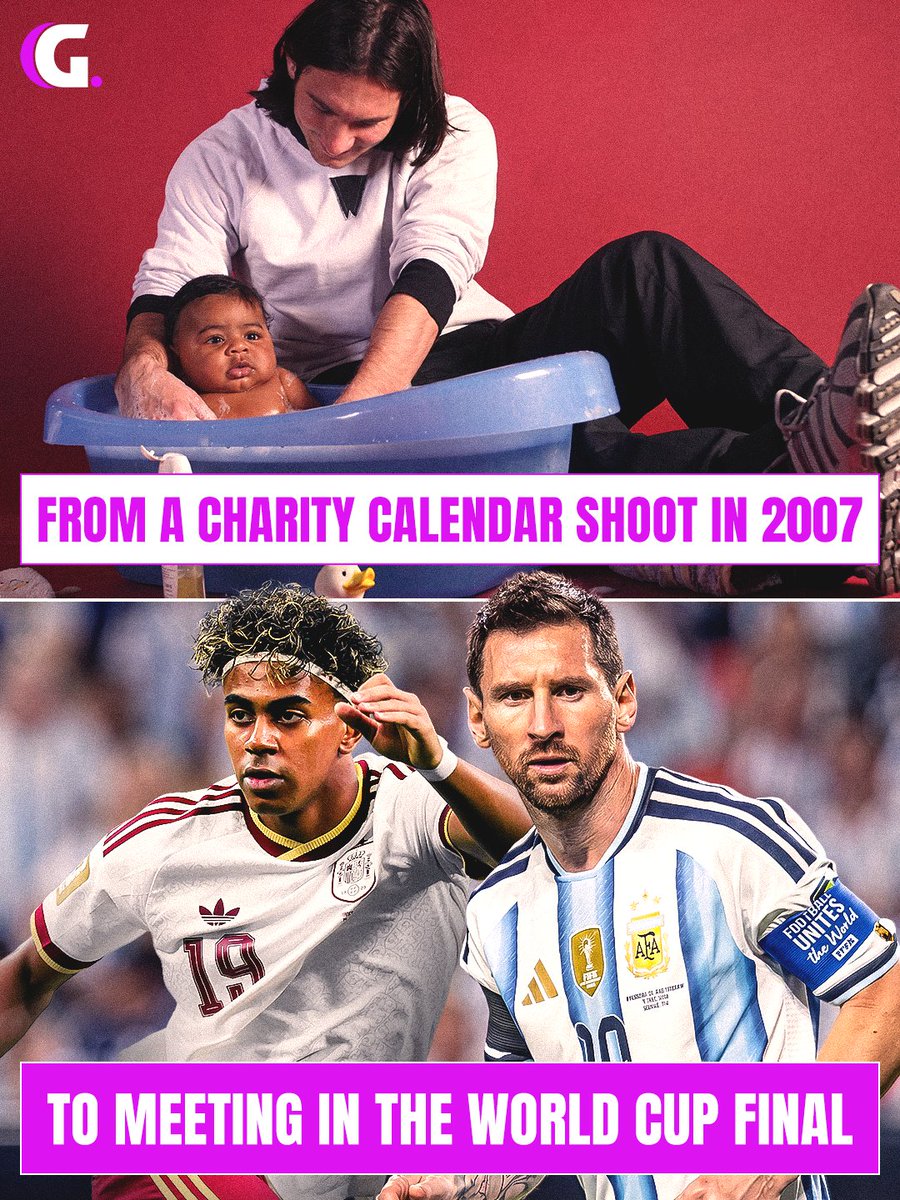 centregoals's tweet photo. 🤩💫 Lionel Messi once held baby Lamine Yamal in his arms.

Now, they'll face each other in the 2026 World Cup final.

From one iconic photo to football's biggest stage. https://t.co/hub6rmHH6c