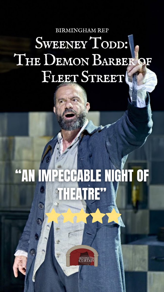 beyondcurtain12's tweet photo. ⭐️⭐️⭐️⭐️⭐️ for Sweeney Todd at @BirminghamRep.

Do not miss this production led by @raminkarimloo and Meow Meow. 

https://t.co/v6SBMhKvAx

Production photos by Manuel Harlan. https://t.co/CXwKsr0dDl