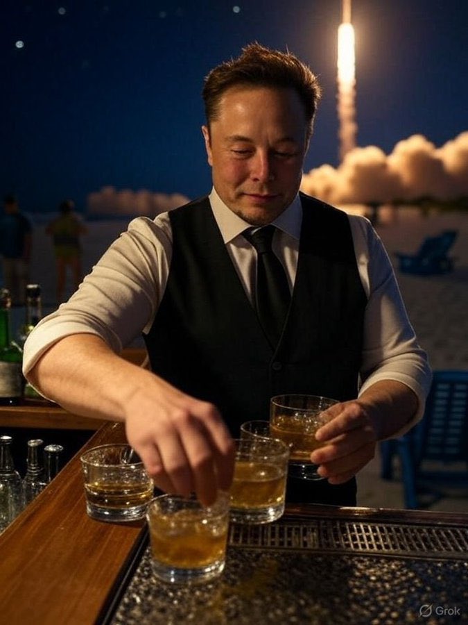 ElonDecoded1's tweet photo. If Elon Musk personally invited you to celebrate a successful SpaceX rocket launch, would you accept the invitation?

🟢 A. Absolutely! 🥂🚀
🔵 B. Only if I get to watch the launch live. 
🟠 C. Maybe—it depends. 🤔
🔴 D. No thanks. 👎 https://t.co/3Bc9xGv9s7