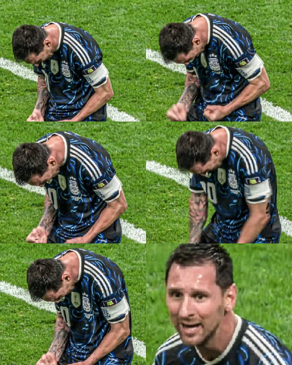 MotivacionesF's tweet photo. ¡LO LOGRASTE, ÍDOLO!

Tras el silbatazo final de la victoria de Argentina ante Inglaterra para clasificar a la gran final.

Lionel Messi no pudo contener las lágrimas, se arrodilló en la cancha mientras gritaba con toda su alma la victoria de Argentina y la clasificación a una nueva final de Copa del Mundo en su carrera.

Muchos nos dijeron que Messi iba a llegar a su último baile más relajado por haber logrado ser campeón del mundo hace 4 años. Ahora con 39 años, hemos visto la versión de Leo más pasional, no podía ser otro. Messi apareció con un doblete ante los ingleses para consagrar su pase a la gran final de la Copa del Mundo. Dimensionemos, Leo con 39 años, tras haber ganado todo, está en una nueva final de la Copa del Mundo. 

 SI MESSI ES FELIZ, YO SOY FELIZ.