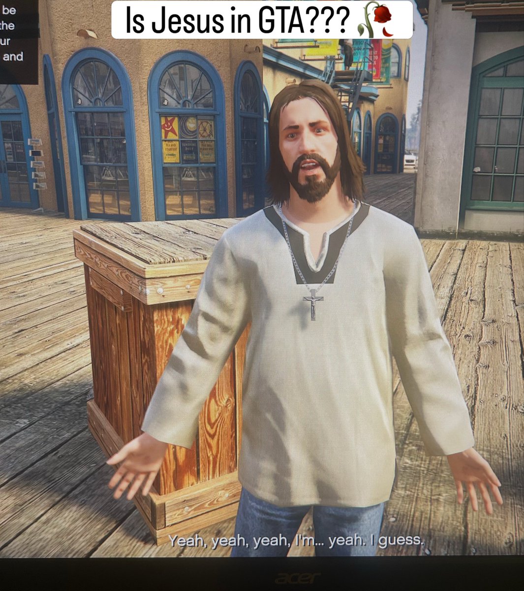 imrestarted_fr's tweet photo. Idk if I’m wrong but this is quite literally the first time I’ve EVEF encountered this person in story mode | #fypシ゚ #gta #gaming https://t.co/gpu6CG2UK1