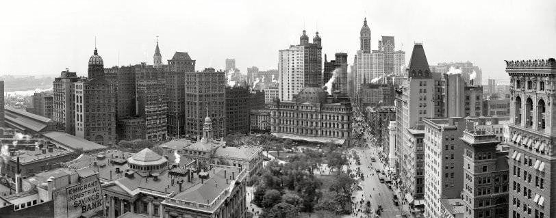 BuckRight's tweet photo. Manhattan. 

1908. 

Old World city. https://t.co/MZe5H2D9U4