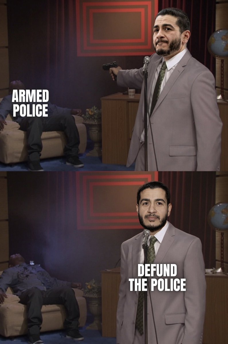PatriotPostGirl's tweet photo. Abdul El-Sayed wants to defund and disarm the police as long as his security officer can keep his piece. https://t.co/6dPnNTmSRG