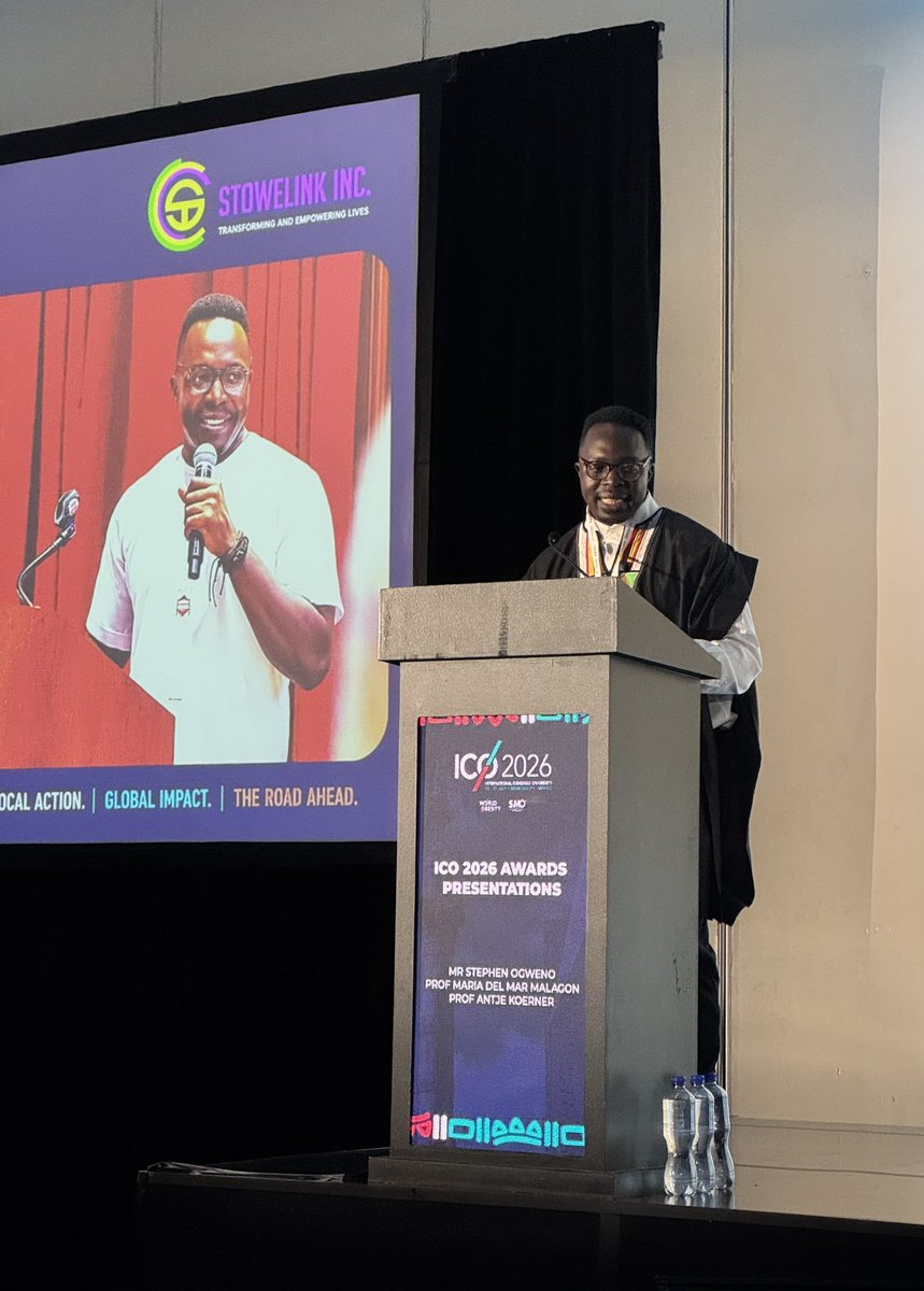 veggriel's tweet photo. "Si no formamos a los jóvenes como defensores de la salud desde ahora, será mucho más difícil enfrentar los desafíos del futuro." 
-Stephen Ogweno, fundador de @stowelink_inc en el #ICO2026   @1CINyS https://t.co/hMn9GN28Vo