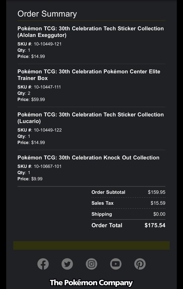 EasyOhZi's tweet photo. @PokemonRestocks Took 5 hours to secure 🤣 waited it out and somehow got it even being at work ‼️ https://t.co/sVIqOCy8LN