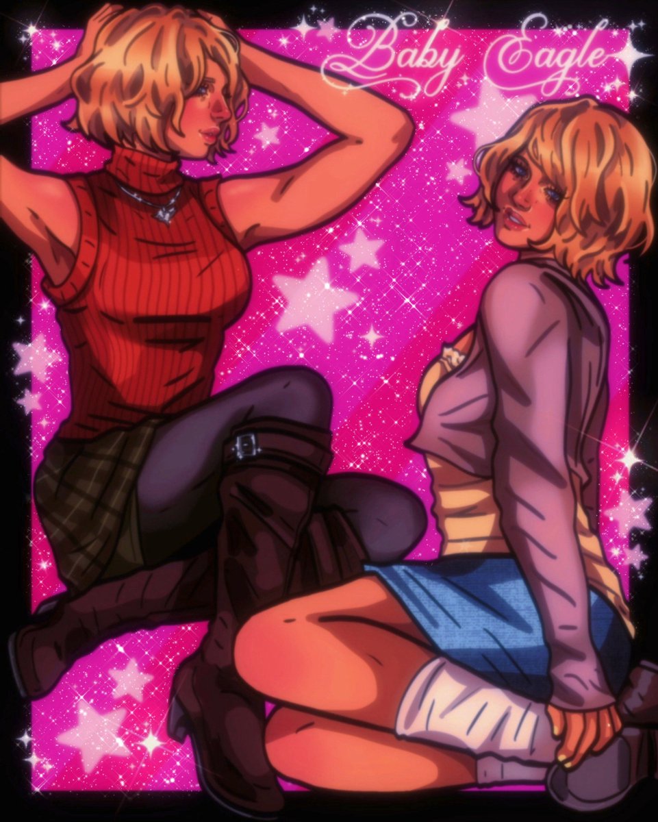 666chevy_'s tweet photo. 💖Baby Eagle!!!💖
#AshleyGraham #ResidentEvil4remake 
I love drawing Ashley, she's so cute https://t.co/QbtqWEHVbz