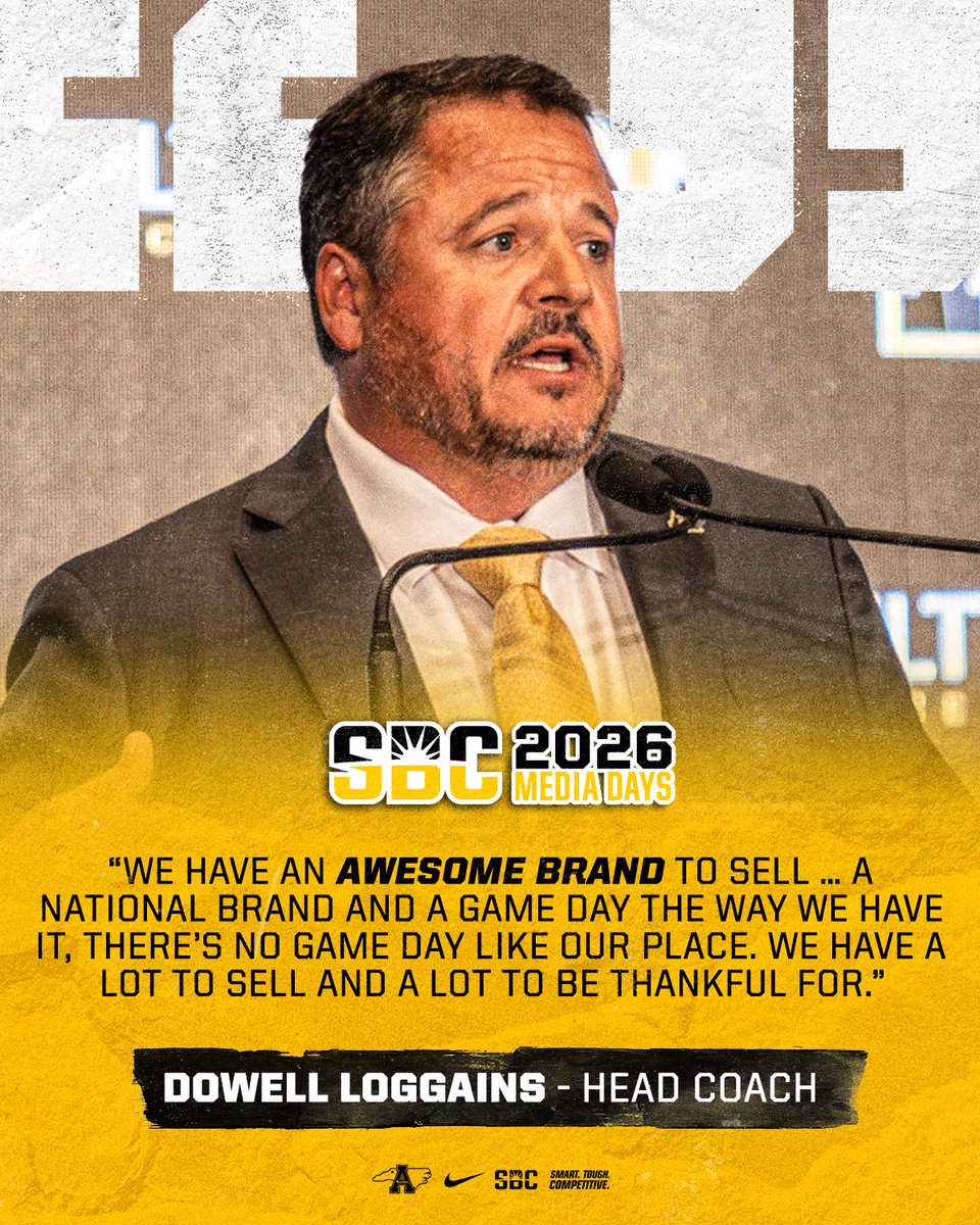 AppState_FB's tweet photo. Some of the best words spoken at Sun Belt Media Days. 

#GoApp https://t.co/tKoOrsToIE