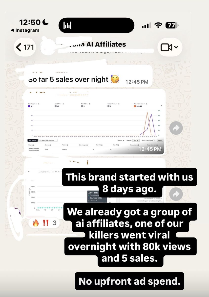 maverickecom's tweet photo. BREAKING: Claude Fable 5 is back... 

And this is the end for affiliate outreach ↓↓

Most Amazon sellers are still:
- wasting ad spend 
- losing all their margins on tiktok shop and calling it ‘scaling’
- wasting samples 

Only to get a handful of videos a month...

This is OVER.

After 12 months testing every tool.

This system is one of a kind.

Because AI affiliates can now do all of it on their OWN:

•build a persona your buyer trusts
•write hooks from your real reviews
•post daily across a roster of accounts
•drive every view to your Amazon listing and TikTok Shop

We built an ai affiliate group. 

A friend’s brand started with us last Tuesday. 

By this morning, they went viral and got 5 attributed sales already on Amazon. 

Because the ai content is more quality than what 99% of HUMANS post.

And it runs in your own brand VOICE and locked persona...

We used this to speedrun sales for a brand that literally didn’t have ai affiliates only 8 DAYS ago. 

I made a full breakdown of this play so that 8 & 9 figures Amazon/tiktok shop brands can copy it. 

1. Connect with me
2. Repost and Comment "SCALING"

P.S: repost for priority access