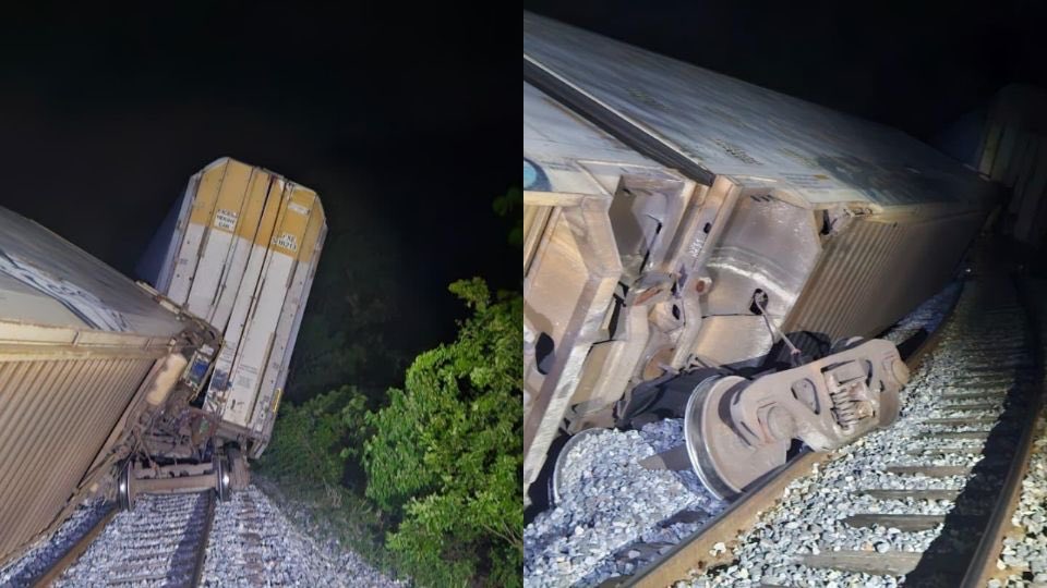 Juan_OrtizMX's tweet photo. 🗳️📌 OTRA VEZ DESCARRILA EL TREN INTEROCEÁNICO

El Tren Interoceánico volvió a descarrilar.

Afortunadamente sin víctimas. 

Ocurrió en el mismo tramo donde, en diciembre pasado, murieron 14 personas y más de 100 resultaron heridas.

El nuevo accidente fue en la Línea Z, entre Nizanda y Chivela, Oaxaca.

Esta vez los vagones iban vacíos.

La Secretaría de Marina dijo que no hubo personas lesionadas ni afectaciones a la población.

El tren regresaba de Coatzacoalcos después de transportar 3 mil vehículos Hyundai y Kia desde Salina Cruz.

En esa zona, la velocidad ya había sido limitada a 30 kilómetros por hora.

Después del accidente fatal de diciembre, las autoridades responsabilizaron a los operadores por superar el límite permitido.
