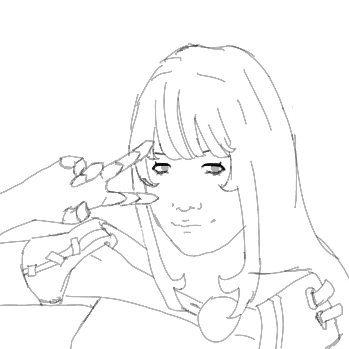 0TAKUHOTGIRL's tweet photo. @IneffasDear Here’s a sketch so far :3 I haven’t drawn any of the head thingys yet https://t.co/06LsW1xrAn
