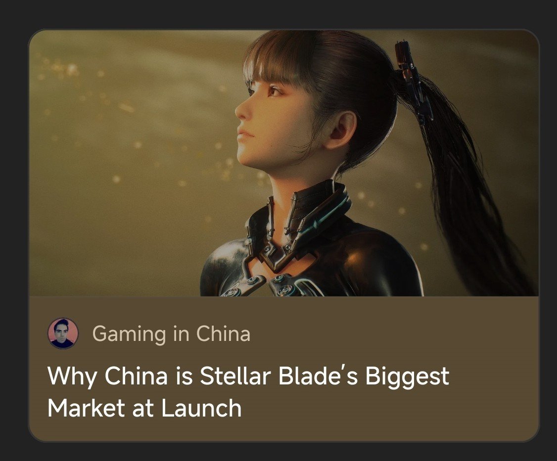 DanielOlimac's tweet photo. If you want to learn something interesting about Stellar Blade PC launch, I wrote something:
https://t.co/s66VuQzSrl
#ShamelessSelfPromotion https://t.co/raRDM3qKL0
